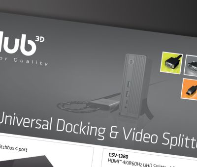 Club 3D Universal Docking und Video Splitter