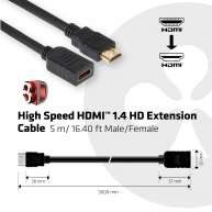 High Speed HDMI 1.4 HD-Verlängerungskabel Stecker/ Buchse 5m/16.40ft  