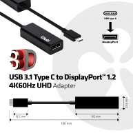 USB 3.2 Gen1 Tipo C a DisplayPort 1.2 4K60Hz