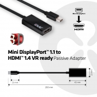 Mini DisplayPort 1.1 a HDMI 1.4 VR listo Adaptador Pasivo 
