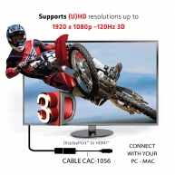 DisplayPort™ 1.1 to HDMI 4K30Hz VR ready Passive Adapter