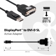 DisplayPort - DVI-D SL Aktif Adaptör