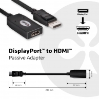 DisplayPort auf HDMI Passiver Adapter