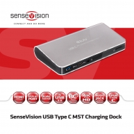 SenseVision USB Typ C MST Dock mit Ladefunktion