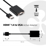 HDMI 1.4 - VGA Adaptör