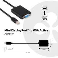 Mini DisplayPort a VGA Adaptador Activo