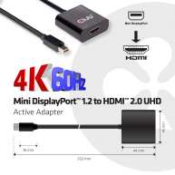 Mini DisplayPort 1.2 a HDMI 2.0 UHD Adaptador Activo