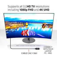 HDMI 2.0 4K60Hz UHD Cable giratorio de 360 grados 2m/6.56 pies