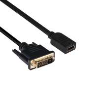 DVI - HDMI Kablo M/F 2m/6.56ft Çift Yönlü