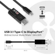 Cable USB tipo C a DP 1.4 8K60Hz M / M 1.8m / 5.9ft