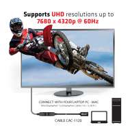CAC-1120Mini DisplayPort 1.4 to DisplayPort Extension Cable 8K60Hz DSC 1.2 HBR3 HDR Bidirectional F/M 1m/3.28ft