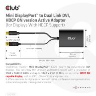 MiniDisplayPort 1.2a to Dual Link DVI-D Active Adapter