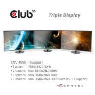 USB Typ C 3.2 Gen 1 Multi Stream Transport(MST)Hub DisplayPort™ 1.4 Triple Monitor