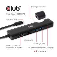 USB Type C 3.2 Gen1 7-in-1 Hub HDMI 4K60Hz SD TF Card slot 2x USB Type A USB Type C PD RJ45