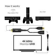 HDMI auf DisplayPort 4K60Hz St./B. Aktiver Adapter