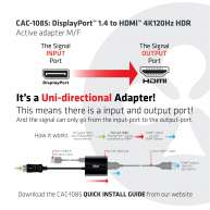 DisplayPort 1.4 auf HDMI™ 4K120Hz HDR Aktiver Adapter St./B.