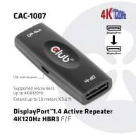 DisplayPort 1.4 Aktiver Repeater/Signalverstärker 4K120Hz HBR3 B/B