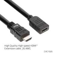 High Speed HDMI™ Extension Cable 4K60Hz M/F 5m/16.4ft 26 AWG