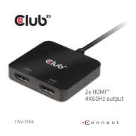 Hub USB tipo C MST a doble HDMI 4K60Hz M/H 