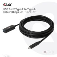 Cable USB Gen2 Tipo-C a Tipo-A 10Gbps M/H 5m/16.4 pies