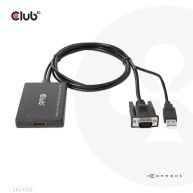 VGA- und USB-Typ-A auf HDMI-Adapter mit Pigtail St./B. 0,6m 28AWG