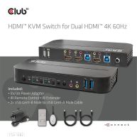 HDMI KVM Switch für Dual HDMI 4K60Hz