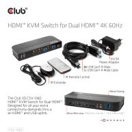 HDMI KVM SWITCH FOR DUAL HDMI 4K 60Hz
