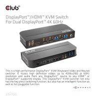 Conmutador KVM DisplayPort/HDMI para DisplayPort dual 4K 60Hz
