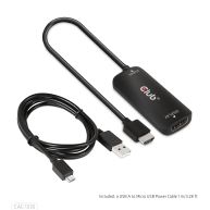 HDMI + Micro USB to DisplayPort 4K120Hz or 8K30Hz M/F Active Adapter