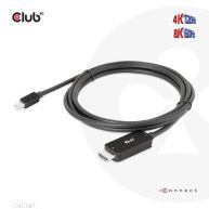 MiniDisplayPort 1.4 to HDMI 4K120Hz or 8K60Hz HDR10+ Cable M/M 1.8m / 6ft