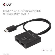 HDMI 2-in-1 Bi-directional Switch for 8K60Hz or 4K120Hz