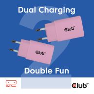 2-Pack USB C Charger 30 Watt Pink