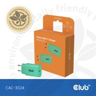 Pack de 2 cargadores USB-C® de 30 Watt Verde