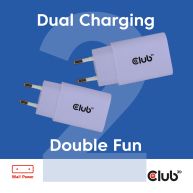 2-Pack USB C Charger 30 Watt Purple