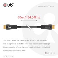 HDMI™ Hybrid AOC Cable 8K60Hz/4K120Hz 50m / 164.04ft