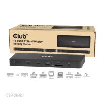 14-1 USB-C® Quad-Display-Dockingstation