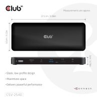 14-in-1 Portable Dock USB Type-C® 10Gbps to DisplayPort2.1 8K Quad Displays Docking Station