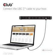 14-in-1 Portable Dock USB Type-C® 10Gbps to DisplayPort2.1 8K Quad Displays Docking Station