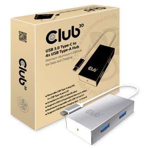 USB 3.0 Typ-C auf 4x USB Typ-A Hub 