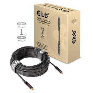 USB Gen 2 Tipo C 4K60Hz Cable Óptico activo A / V Unidireccional M/M 20 m / 65.62 pies
