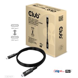 USB4 Typ-C Gen3x2 Bi-Direktionales USB-IF-zertifiziertes Kabel 40Gbps 8K60Hz 100W PowerDelivery St./St. 0.8m 