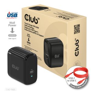 Reiseladegerät PPS 65 W GAN-Technologie, Single-Port USB Typ-C, Power Delivery (PD) 3.0-Unterstützung 