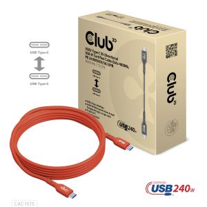 USB2 Type-C Bi-Directional USB-IF Certified Cable Data 480Mb, PD 240W(48V/5A) EPR M/M 4m / 13.13ft 