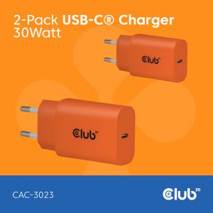 2-Pack USB C Charger 30 Watt Orange