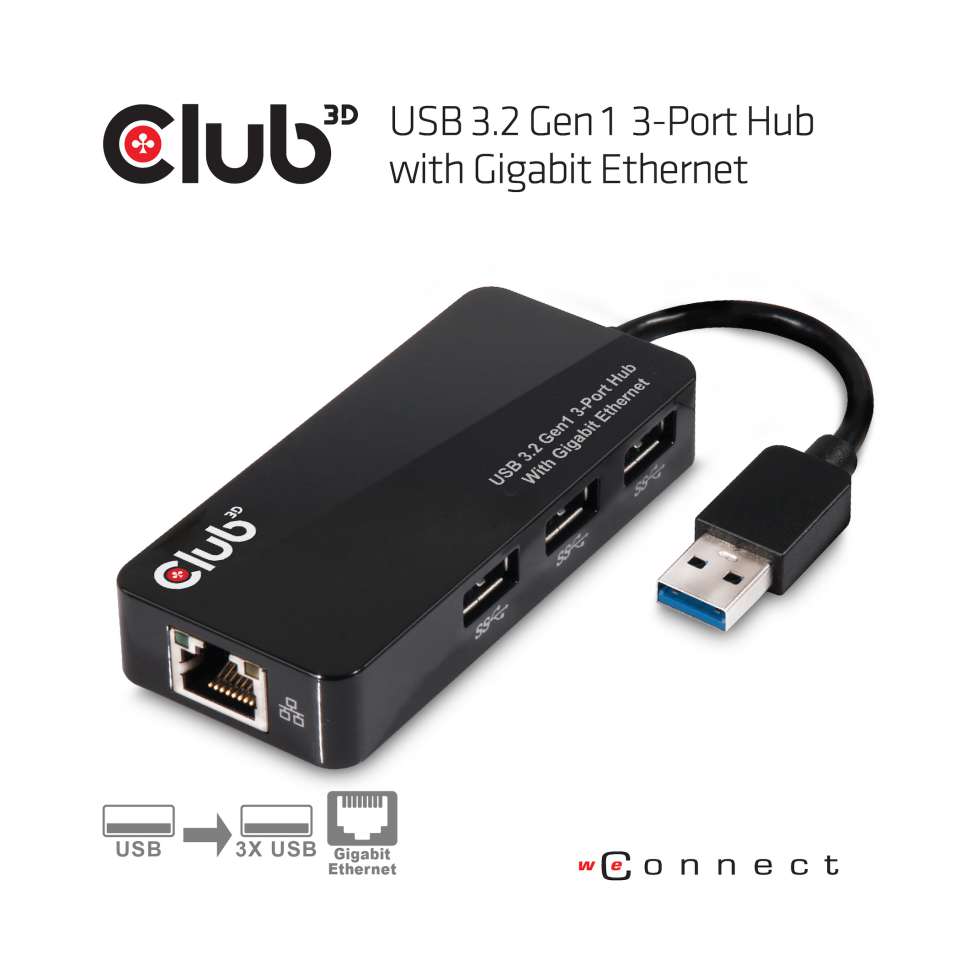 Club 3D USB 3.2 Gen1 5Gbps アクティブ リピーター ケーブル 15m