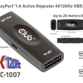 CAC-1007 DisplayPort 1.4 4K120Hz HBR3 Repetidor activo H / H